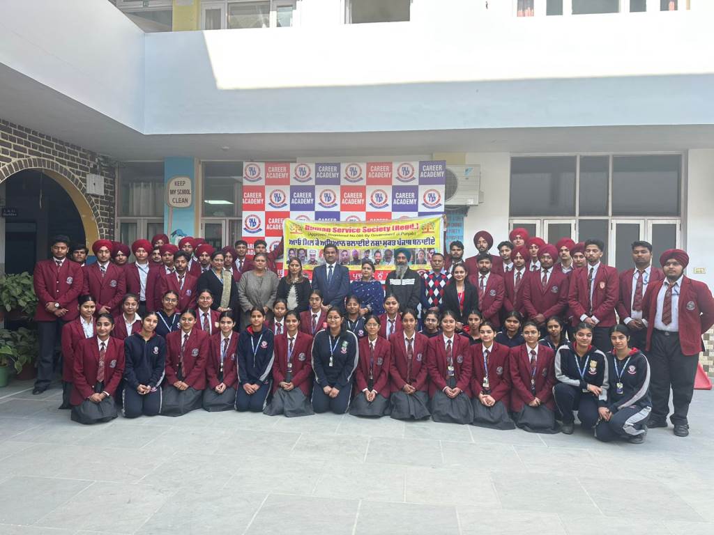 Team Human Service Society organized a seminar against drugs at Career Academy School Bhadson Road Patiala